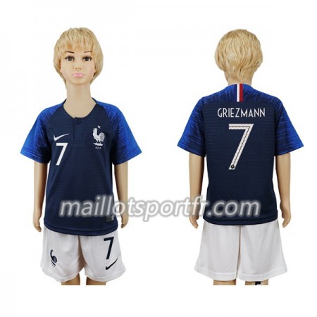 Maillot de Foot France Griezmann 7 Enfant Domicile Coupe du monde 2018 Maillot de Foot France Griezmann 7 Enfant Domicile Coupe du monde 2018
